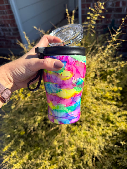 Neon Blown Ink Tumbler