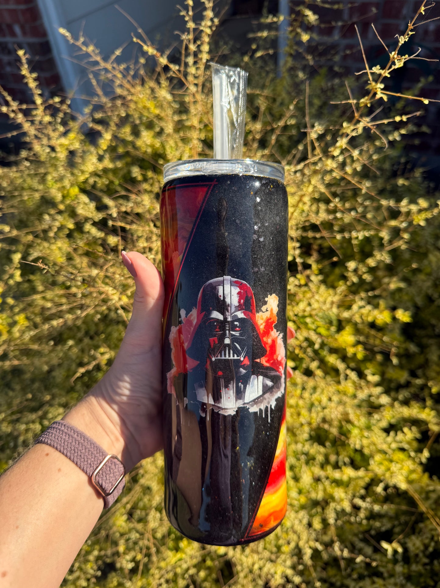 Vader Ink Swirl/Matte Glitter Tumbler