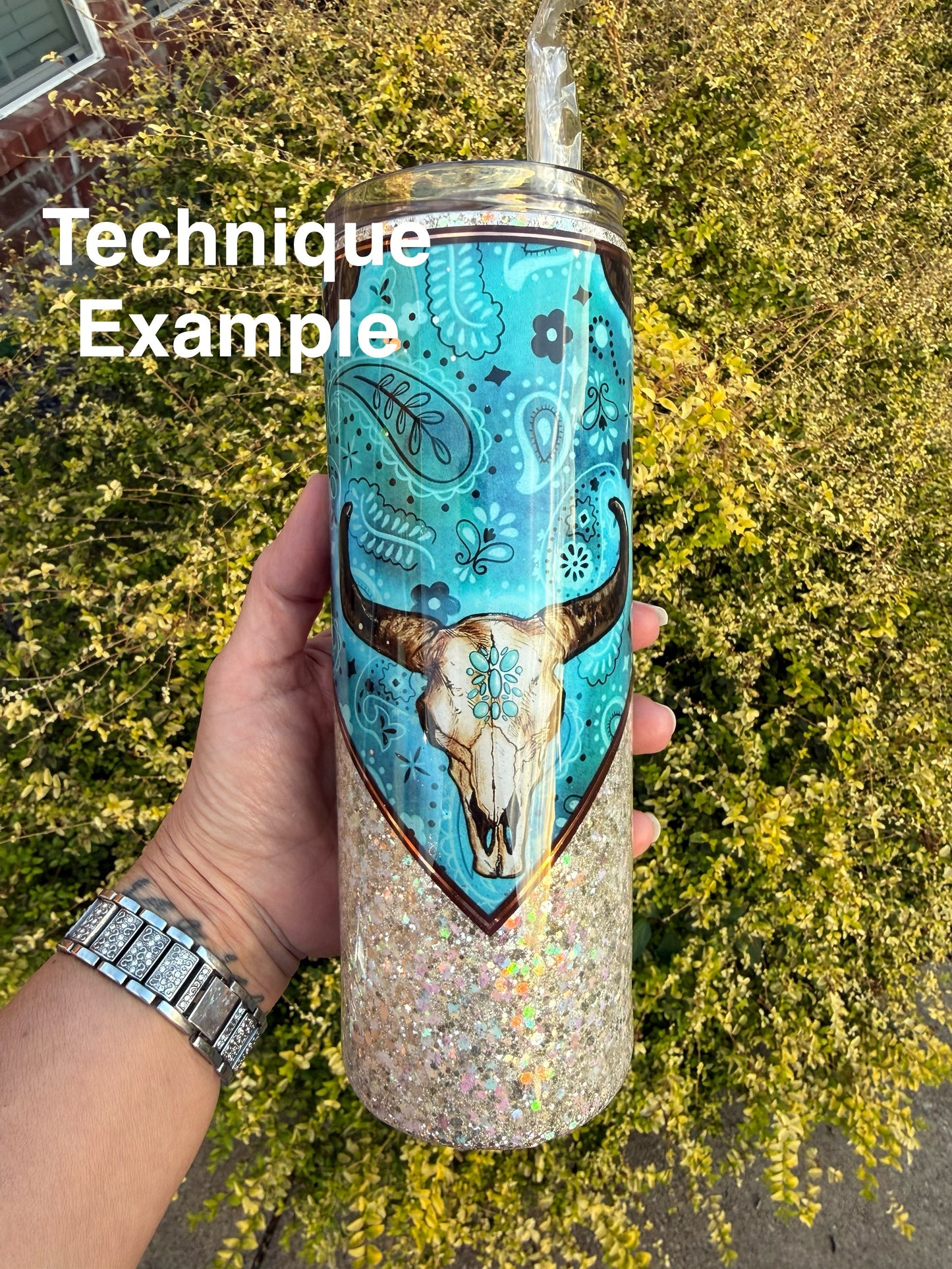Custom Glitter & Vinyl Tumbler