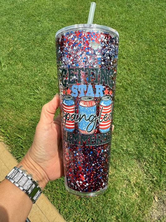 “Star Spangled Hammered” Glitter Snow Globe